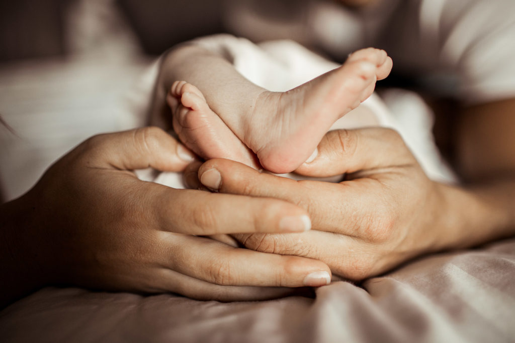 naissance pied bébé